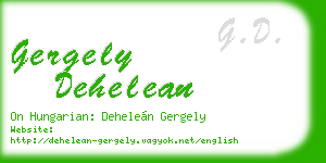 gergely dehelean business card